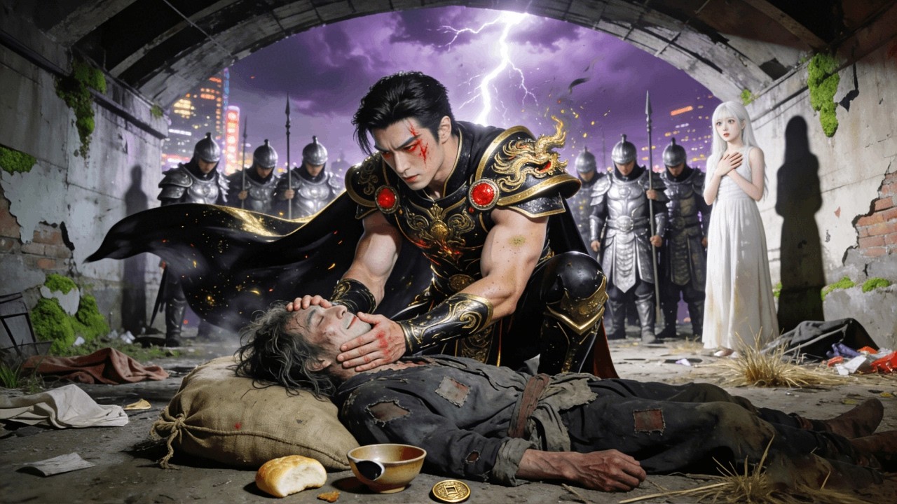 The war god sought the beggar who saved him, found his corpse, and vowed revenge.