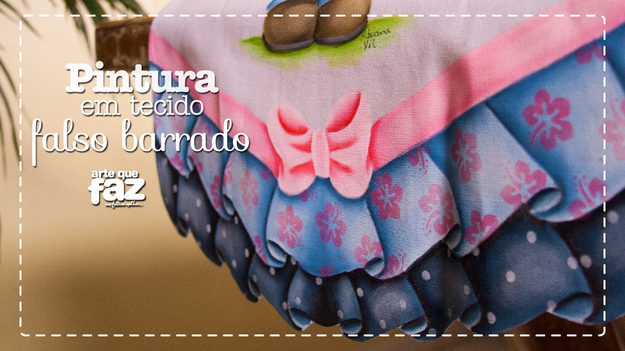DIY - Pintura em tecido - Falso Barrado (Adriana Vit)