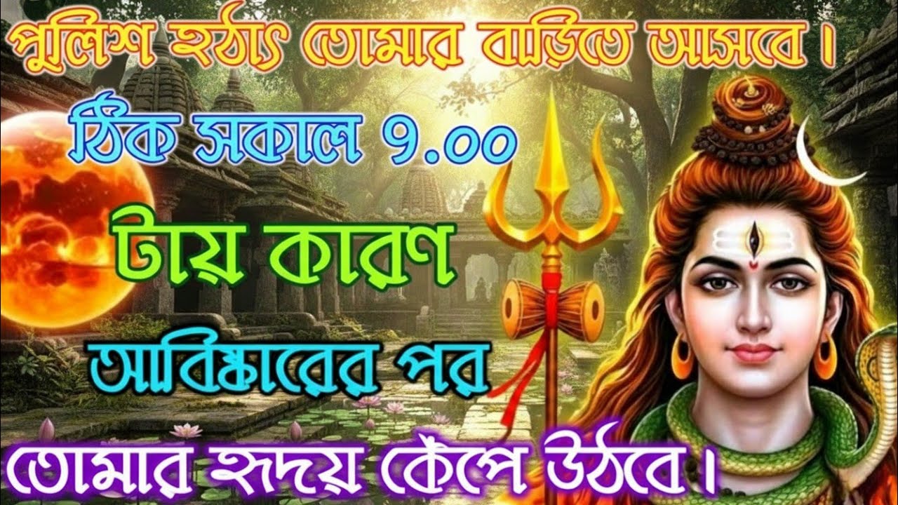 ৪৪৪🕉️পুলিশ হঠাৎ তোমার বাড়িতে আসবে। ঠিক সকাল ৯:০০টায় কারণ..✅#shivshakti #divinelife 