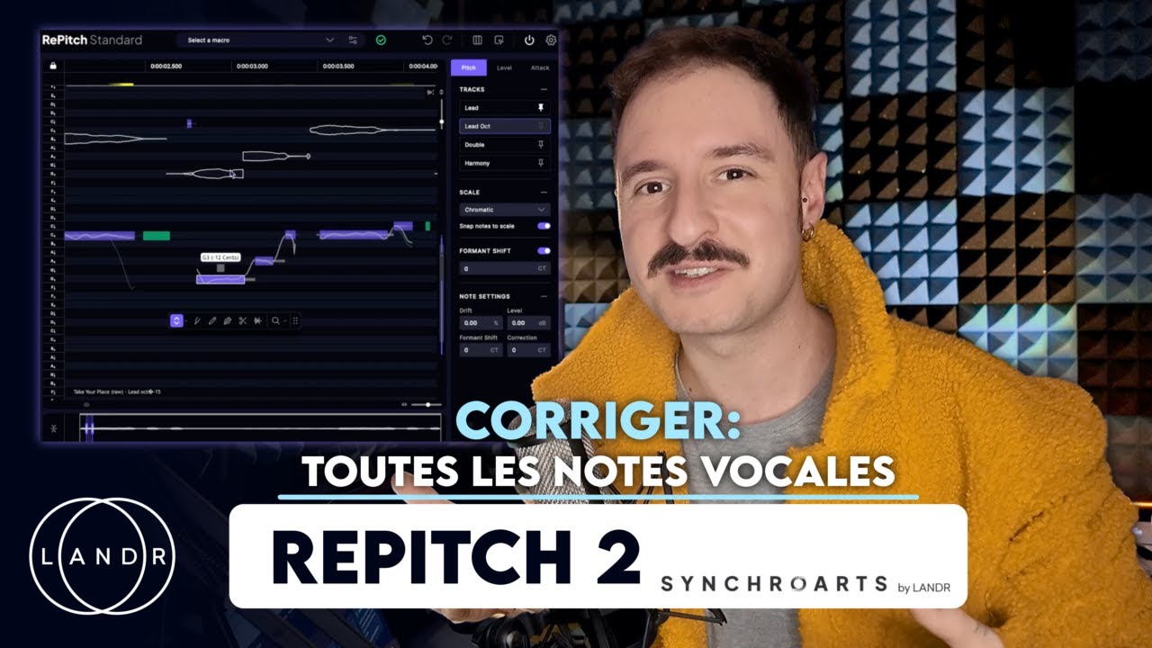 RePitch 2 (Synchro Arts by LANDR) : Le meilleur plugin pour corriger vos voix (tuto complet)