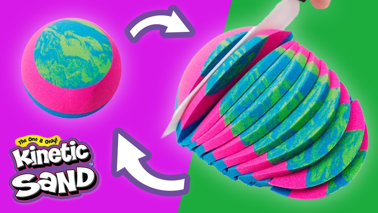 SUPER SATISFYING SAND SLICING SOUNDS | Kinetic Sand ASMR | 50 Mins