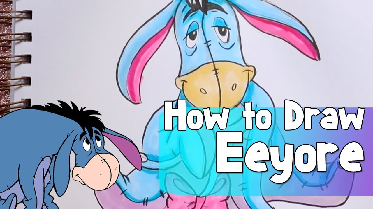 How to Draw EEYORE from Disney's Winnie the Pooh