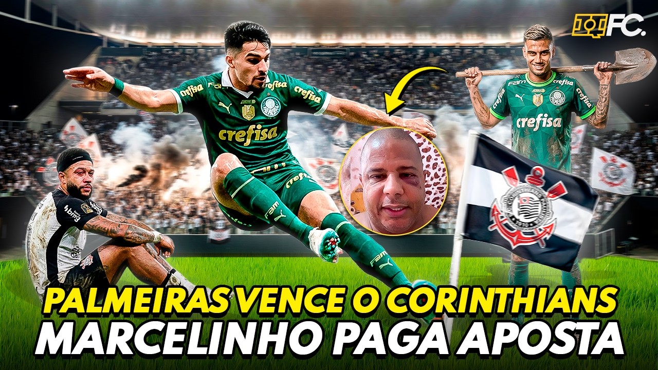 PALMEIRAS BATE O CORINTHIANS; MEMPHIS PERDE PÊNALTI, MARCELINHO SEQUESTRADO - QUEBRADA FC