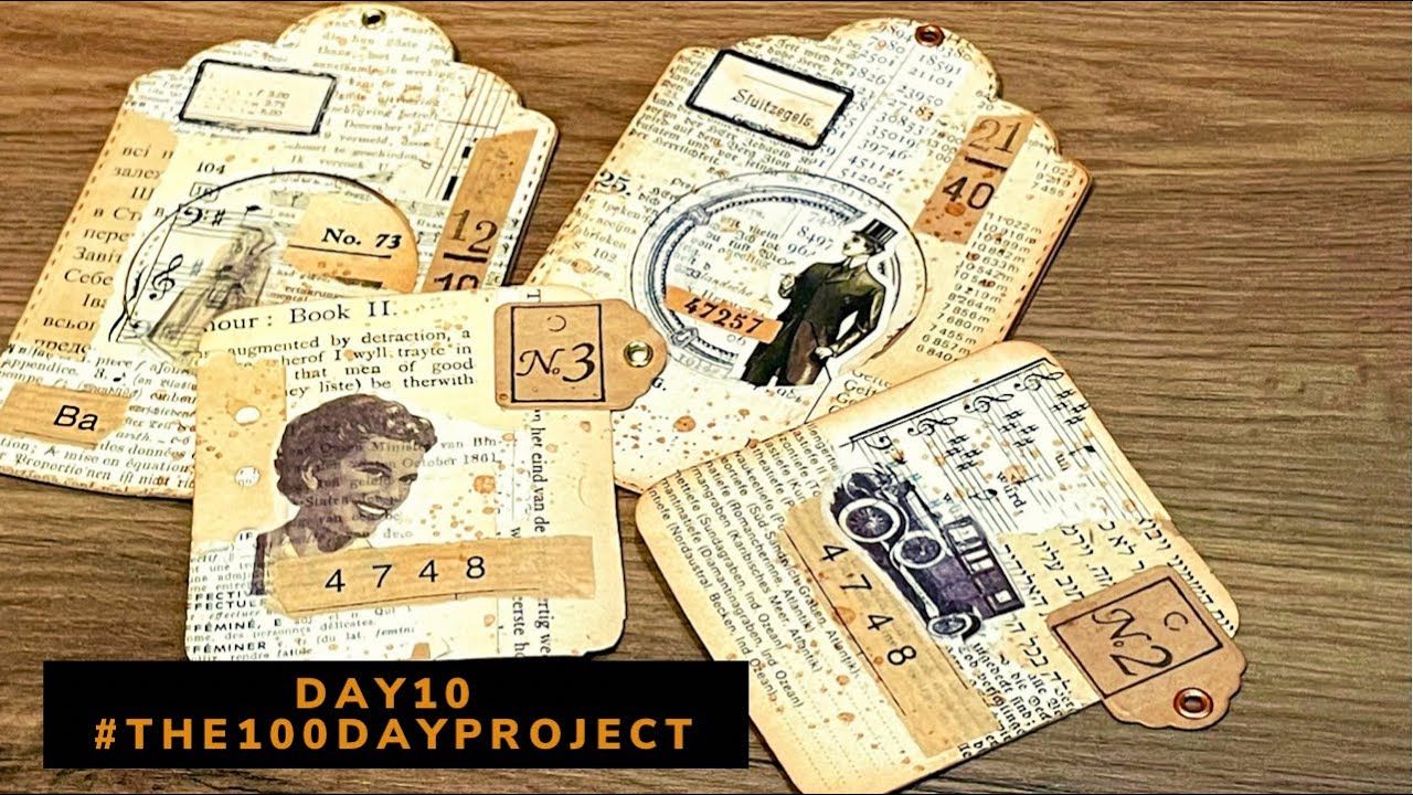 💯 Day 10 💯 Peekaboo Tags #the100dayproject