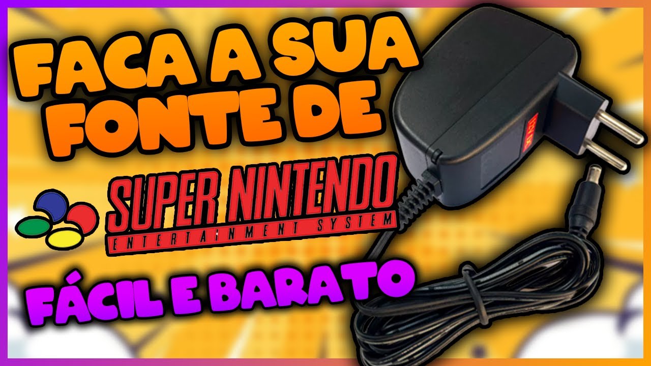 COMO FAZER UMA FONTE DE SUPER NINTENDO!!!