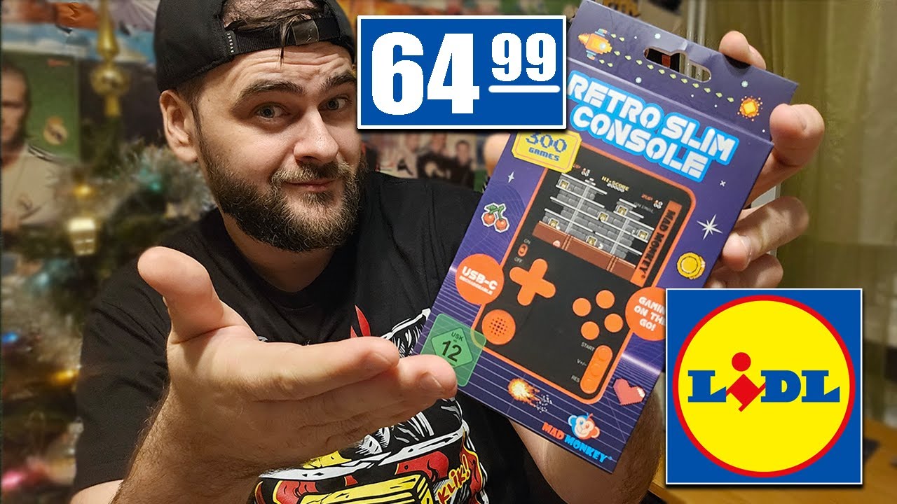 RETRO KONSOLA przenośna z LIDL-a za 65zł (300 gier)