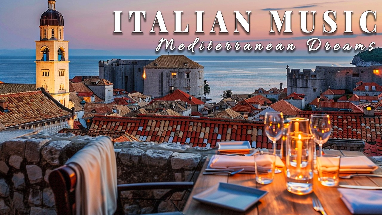 🎶 Italian Vibes & Mediterranean Music 🎶 2+ Hours Scenic Amalfi Coast & Lake Como Relaxation 4K