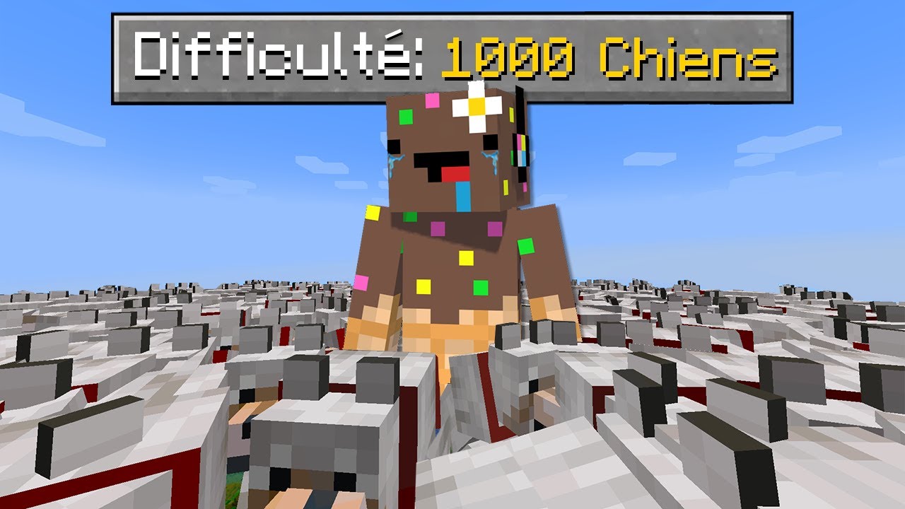 J'ai voulu finir Minecraft avec une armée de 1000 CHIENS..