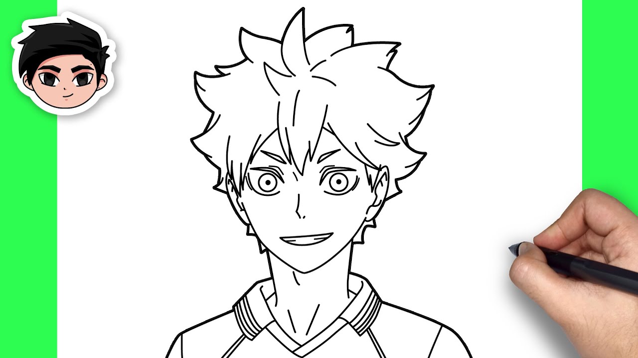 How To Draw Hinata Shoyo | Haikyuu! - Easy Step By Step Tutorial
