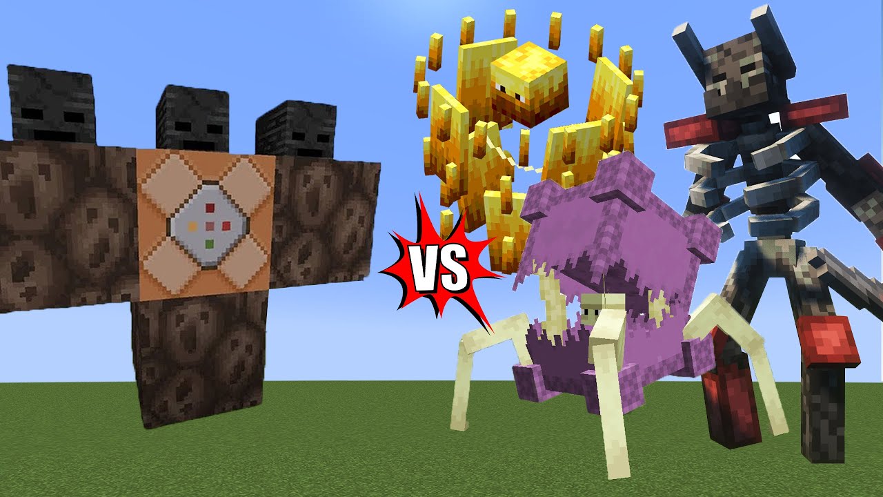 WITHER STORM VS MUTANT MORE - GIANT SHULKER AND OTHER MUTANTS IN MINECRAFT