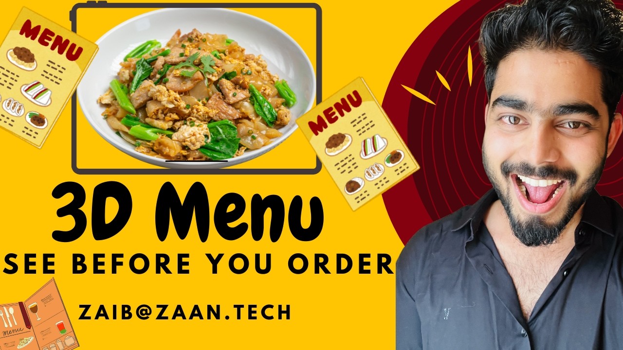 This AR 3D Menu Changes How You Order Food | Watch Your Food Appear On Your Table | QR to 3D