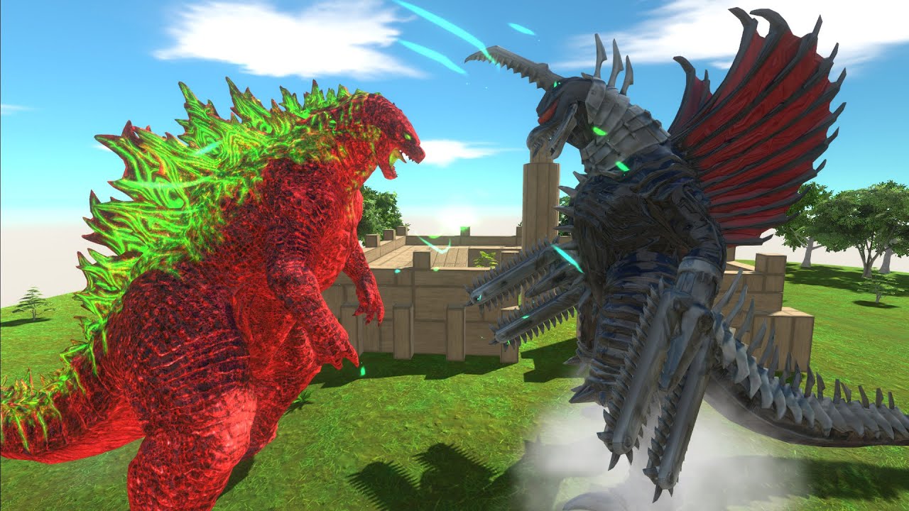 GODZILLA RED VS GIGAN FINAL WARS - Animal Revolt Battle Simulator