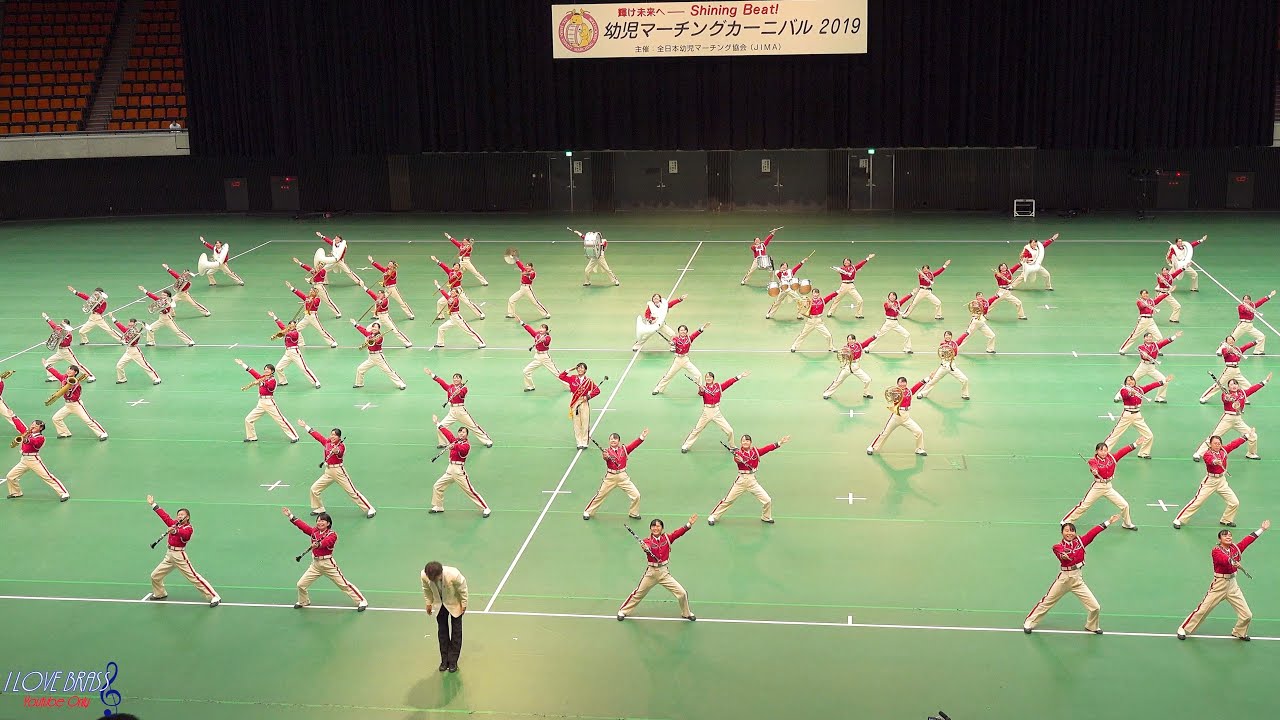 【広角固定】早稲田摂陵高校ウィンドバンド「スワン・レイワ」 / 幼児マーチングカーニバル2019