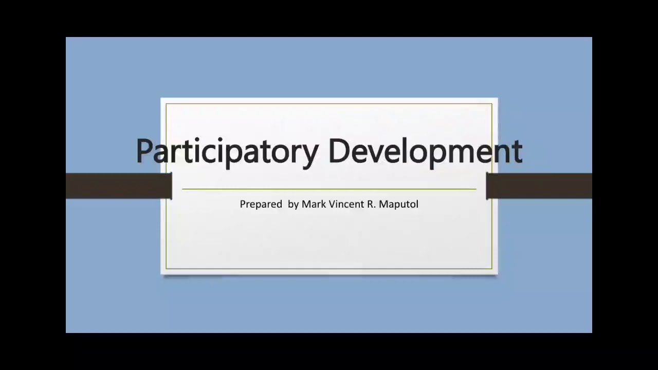 Participatory Development