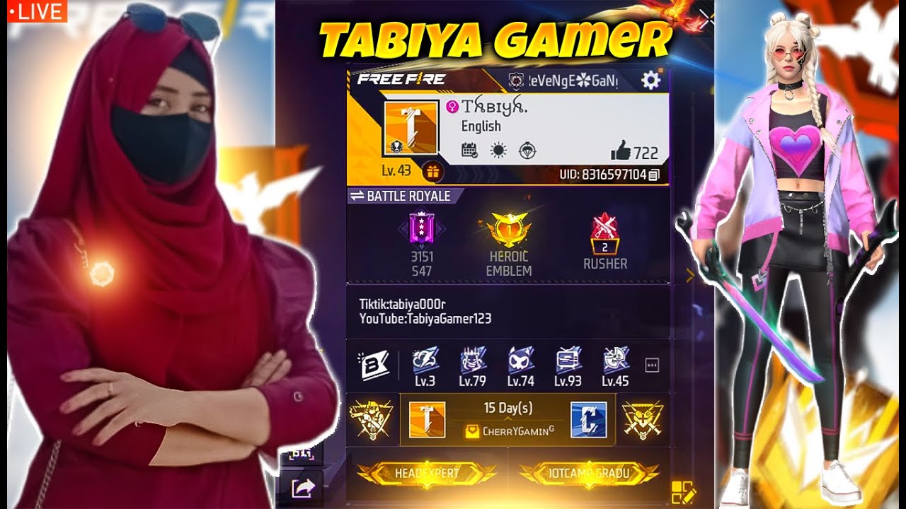 ⚡ GRANDMASTER TOP 1 PUSH! V Badge Lobby 💎 FF LIVE 🔴 Free Fire LIVE!#ff #freefire  #tabiyagamer
