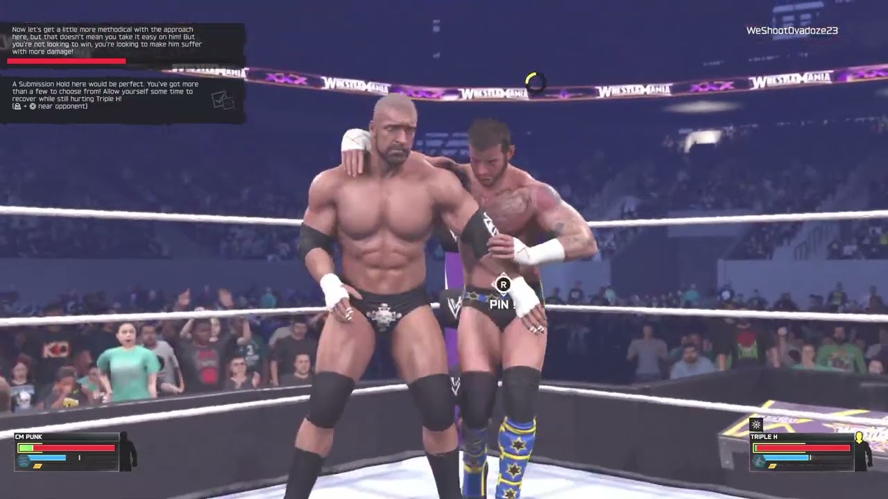 CM PUNK VS TRIPLE H WRESTLEMANIA 30 #wwe2k26