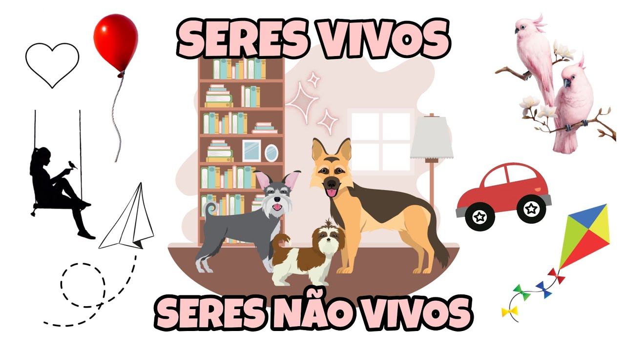 Seres vivos e seres n&atilde;o vivos - Inovando e alfabetizando.