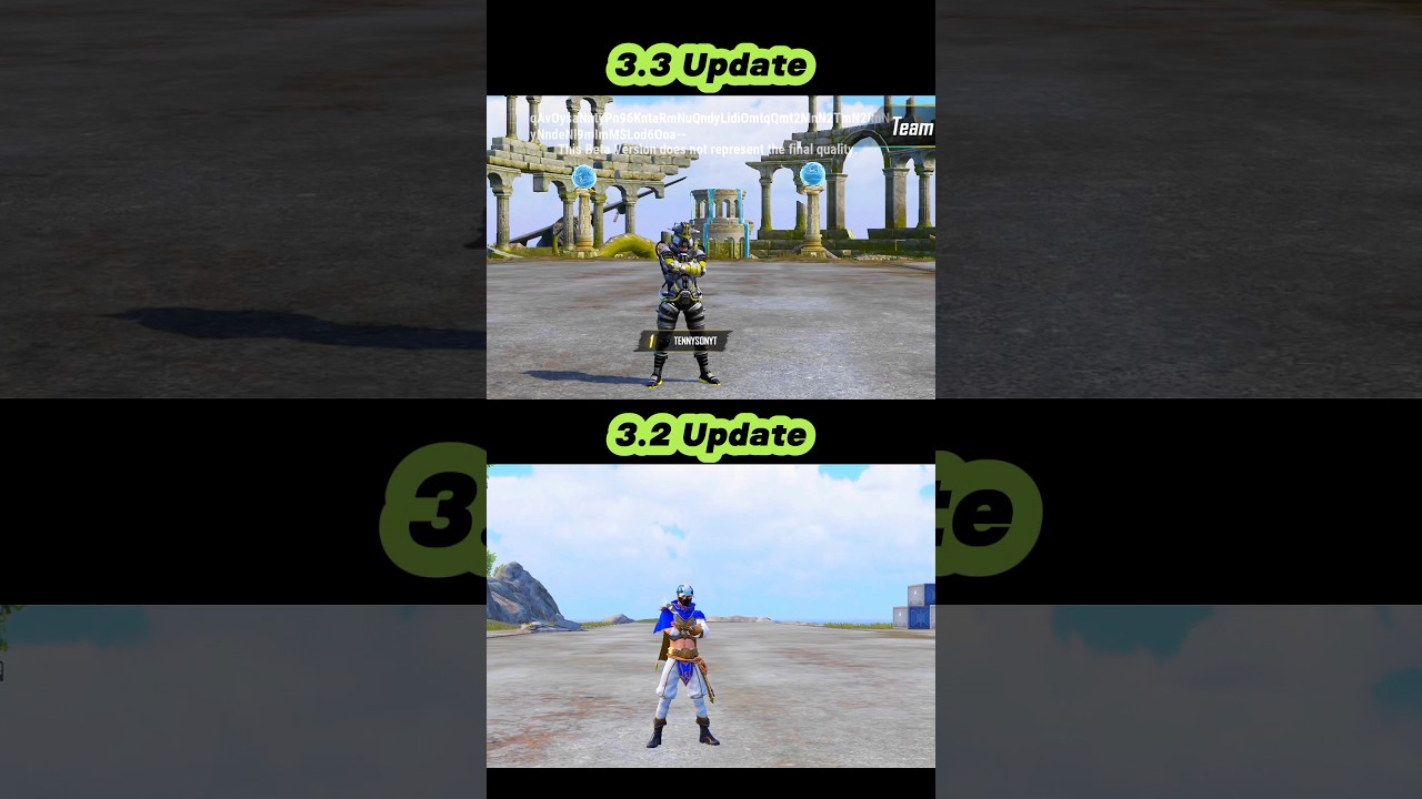 3.2 update Vs 3.3 Update comparison #pubg #pubgmobile #pubgnewupdate #pubgvideos #pubg #pubgupdate