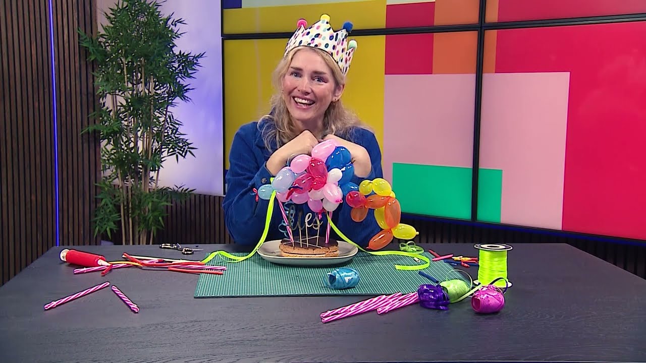 Ferm creatief - Caketopper met ballonnen