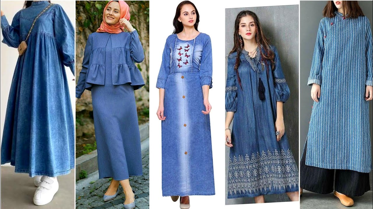 Latest denim dress designs🔥😍/wedding dresses/kids wear/party wear dresses/plain dress designs#viral 
