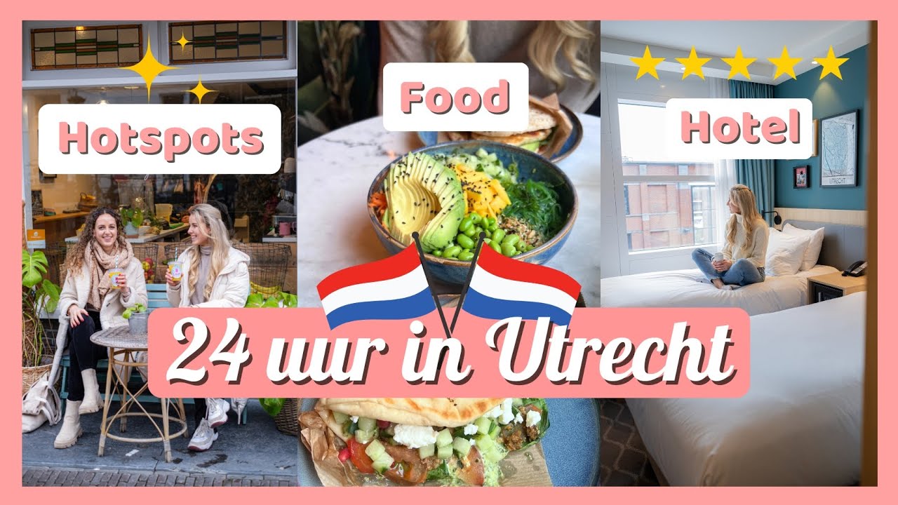24 uur in UTRECHT: Overnachten, FOOD spots, Utrecht Lumen tour ✨ 🍽️  - Travelling Sisters