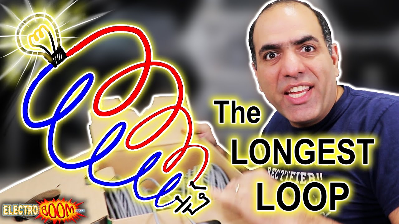 Testing the LONGEST LOOP OF WIRE!!! to Turn a Lamp On