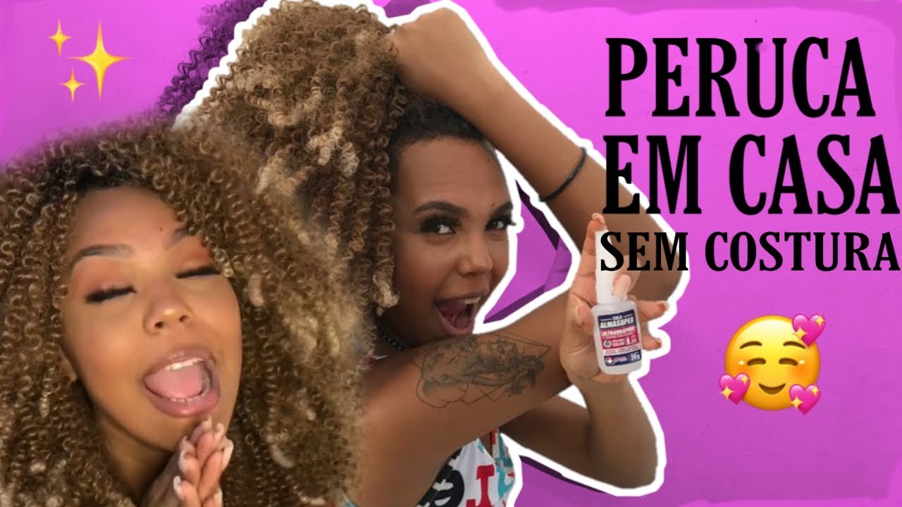 Como fazer Peruca (SEM COSTURA) 😱