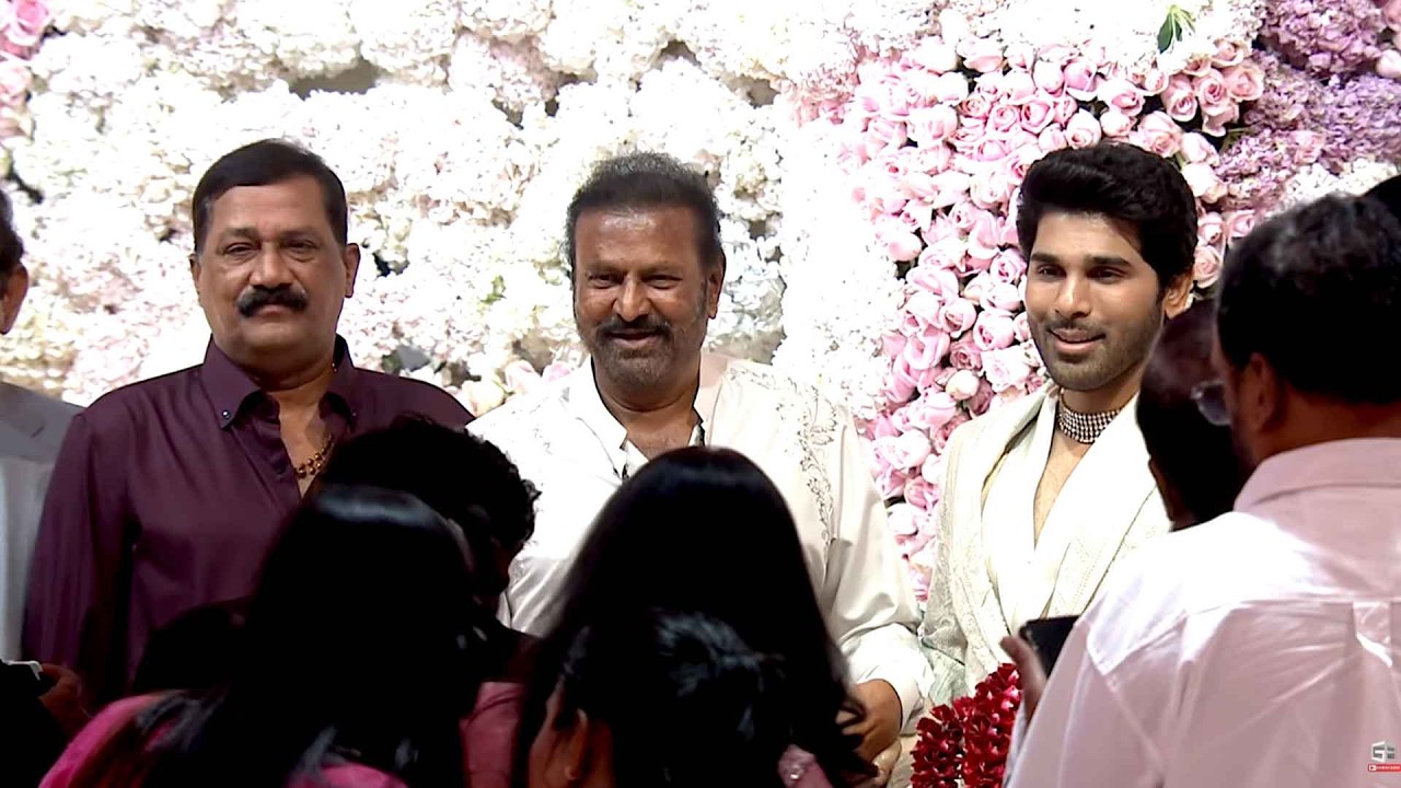 Mohan Babu Visuals @ AlluSirish & #Nayanika Pre-Wedding Reception @HitTVTalkies