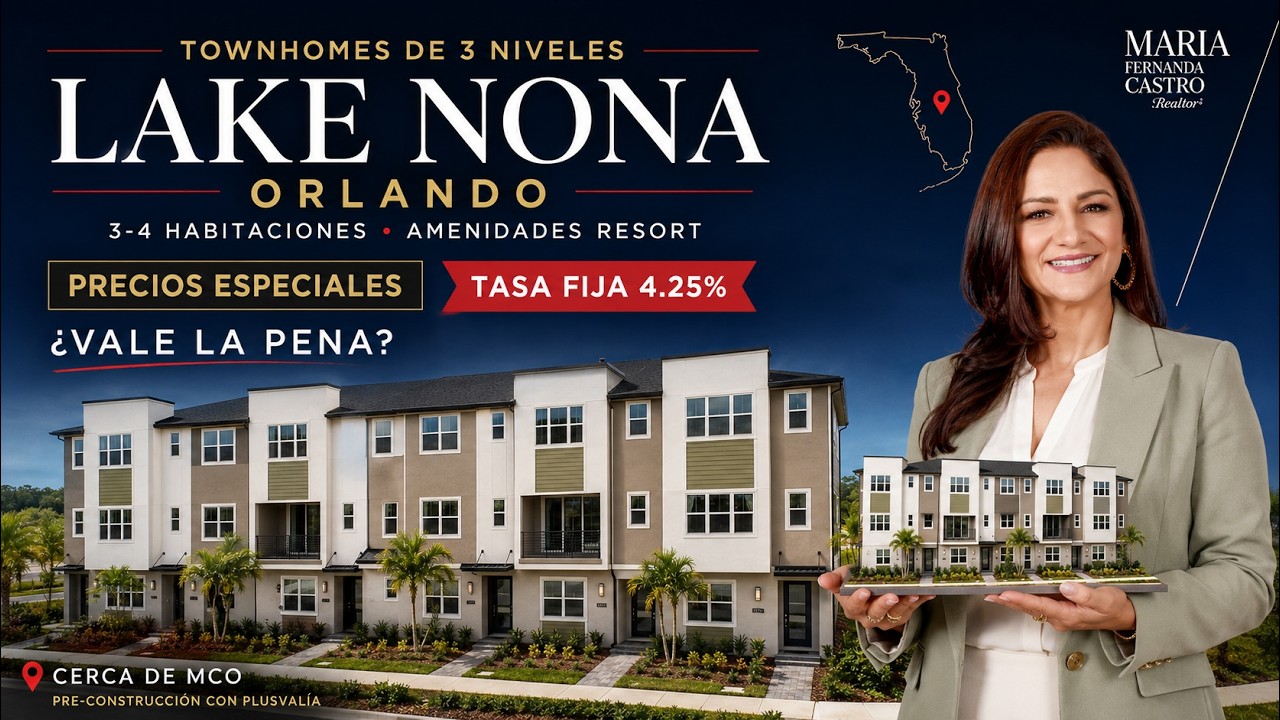 Casa en St. Cloud cerca de Lake Nona | 4H + Flex + Patio Gigante + Incentivos. María Fernanda Castro