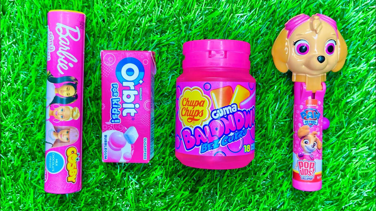 Colorful Candy Feast | Satisfying ASMR Treats Orbit, Paw Patrol, Chupa Chups, Barbie Cosby