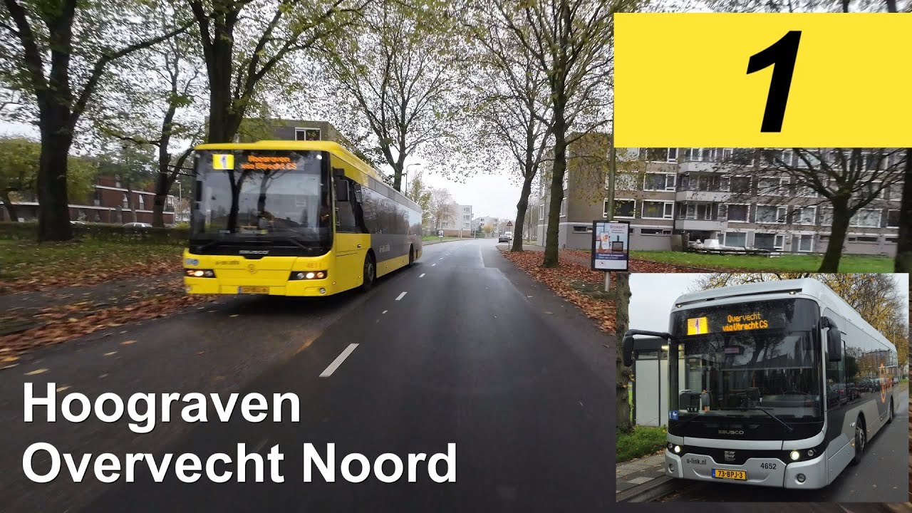 U-OV lijn 1: Hoograven - Overvecht-Noord  | Qbuzz Utrecht | Qbuzz 4652 | 2024
