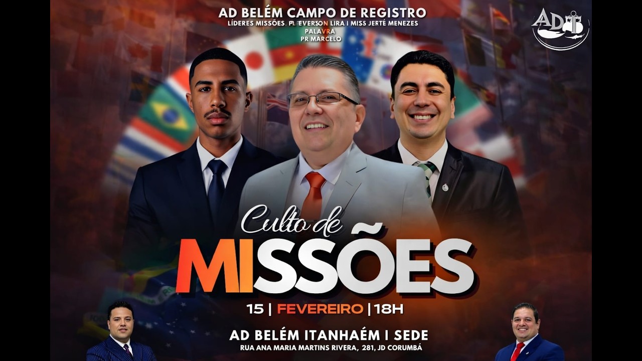 CULTO DE MISSÕES - ADBR ITANHAÉM  15/02/2026