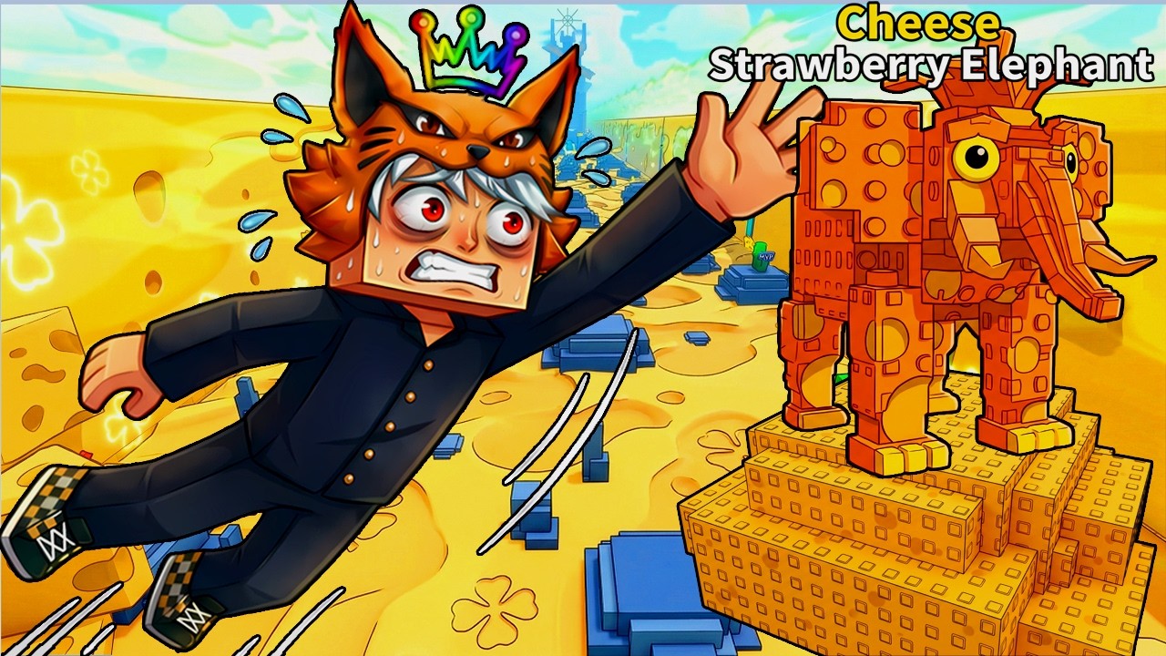 JOGUEI o ADMIN ABUSE do Survive LAVA for Brainrots no CHEESE EVENTO, pequei o STRAWBERRY DE QUEIJO🧀?