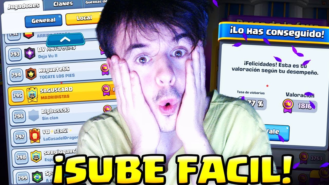 ¡SUBE A CAMPEONES DEFINITIVOS FACIL GRACIAS A ESTE MAZO EN CLASH ROYALE!