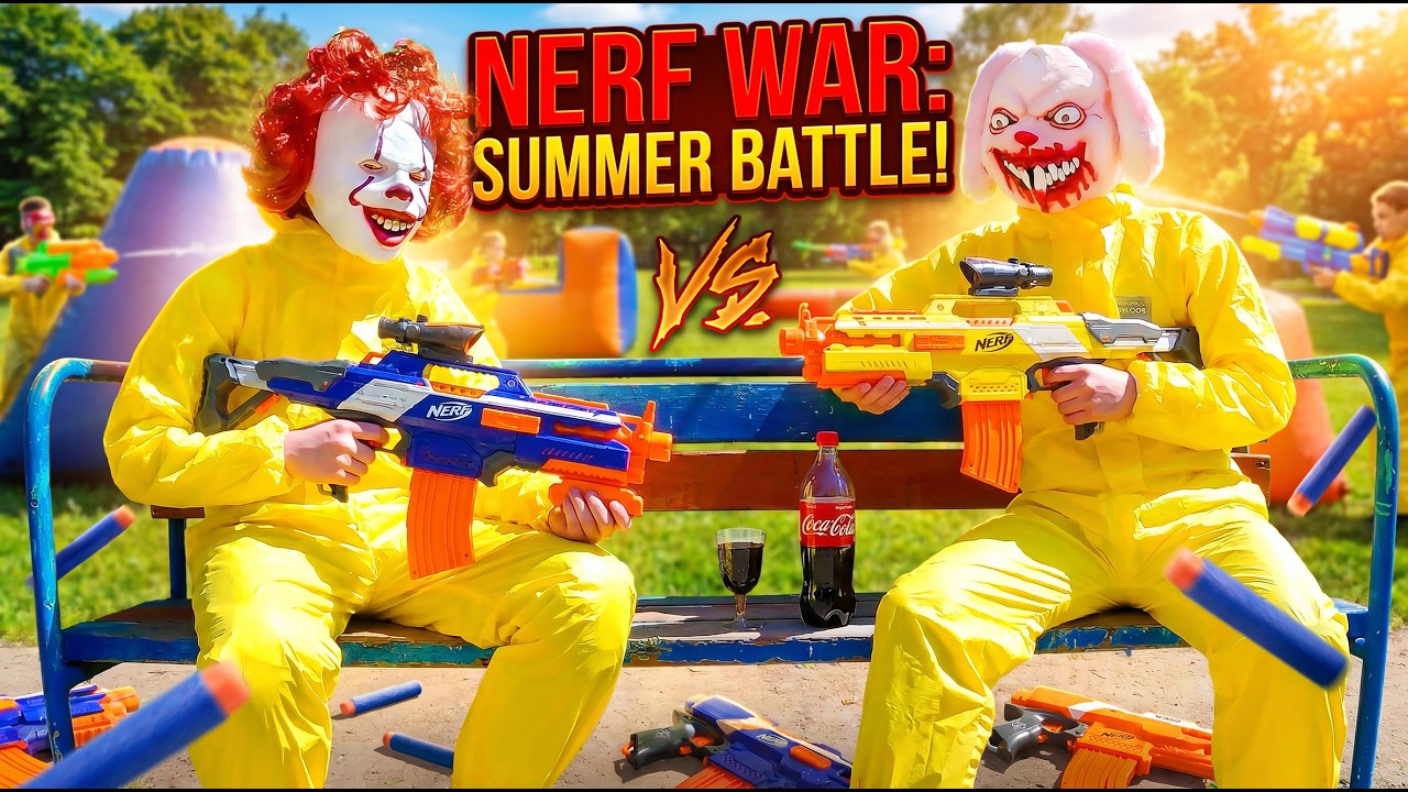 Epic Nerf Battle: Video Game Villains Invade the Summer Picnic!