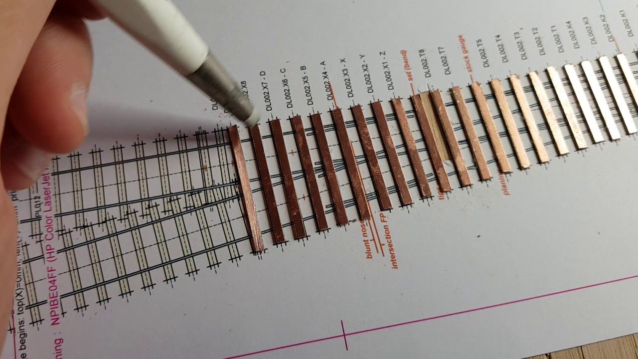 2FS hand laying track #2 - sleeper prep