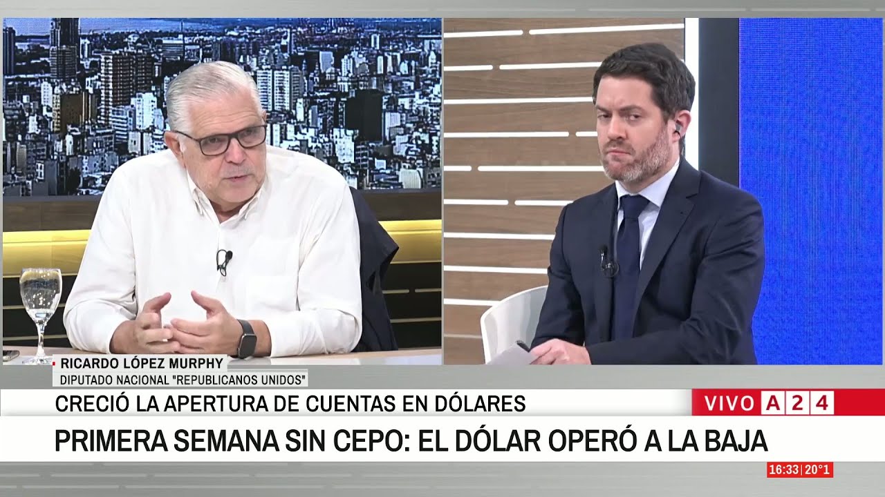 📢PRIMERA SEMANA SIN CEPO: LÓPEZ MURPHY HABLA DE LA POSIBILIDAD DE QUE HAYA DEFLACIÓN