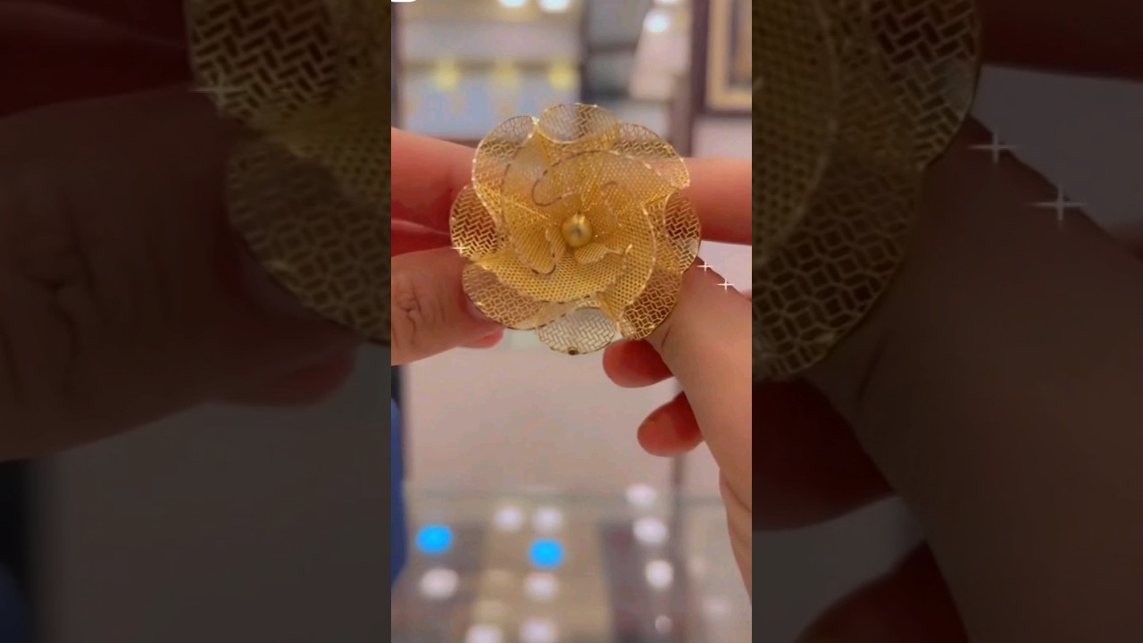 latest new 2023 light weight gold flower ring design with weight #short #goldflowerring #goldring