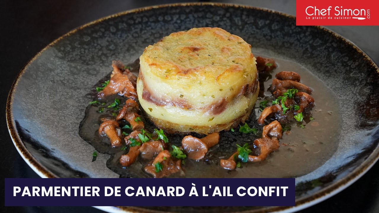 Parmentier de canard à l'ail confit