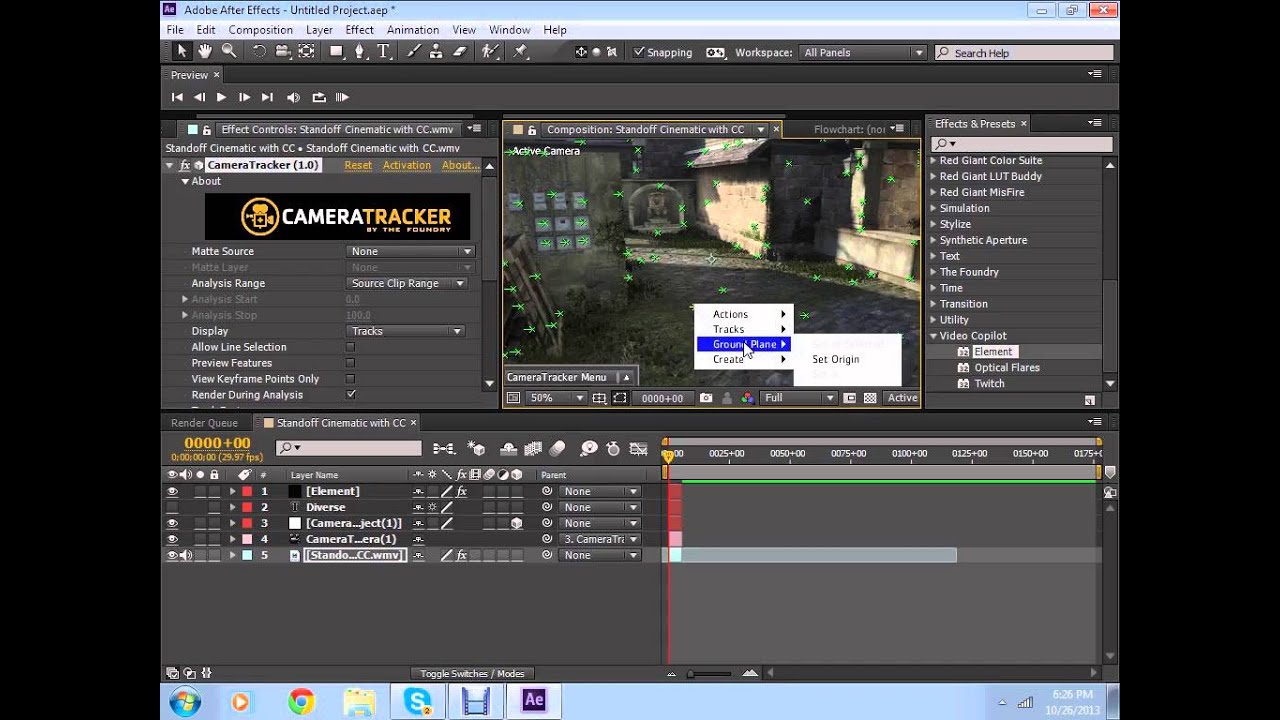 After Effects CC Motion Tracking Tutorial w/ Reflections