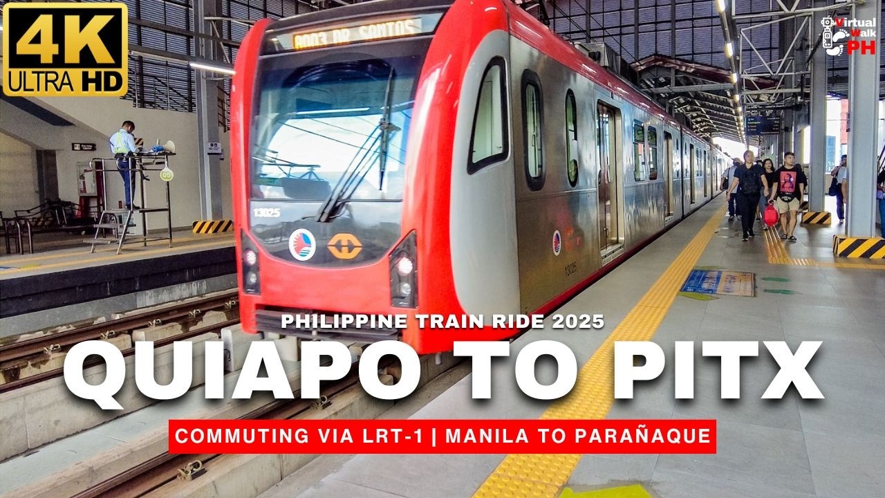 [4K] FULL COMMUTE: Quiapo to PITX | Manila to Parañaque via LRT-1 (2025)