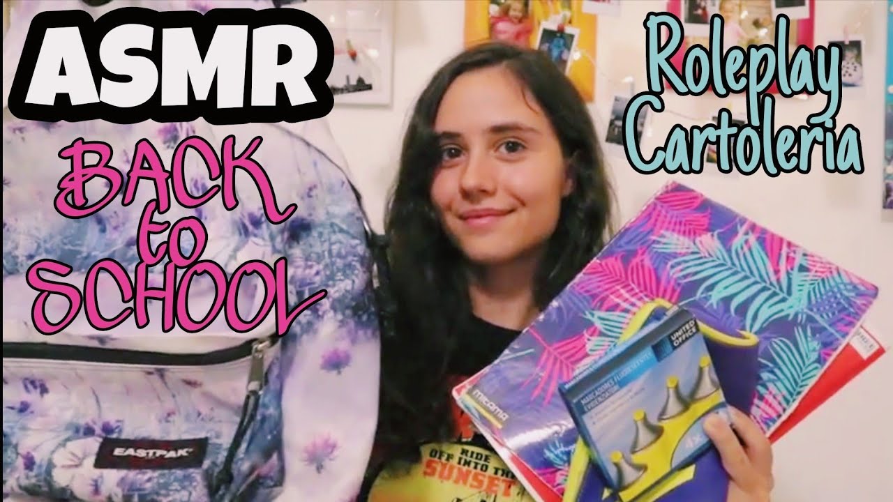 ASMR BACK TO SCHOOL || Roleplay Cartoleria✏️📚🎒