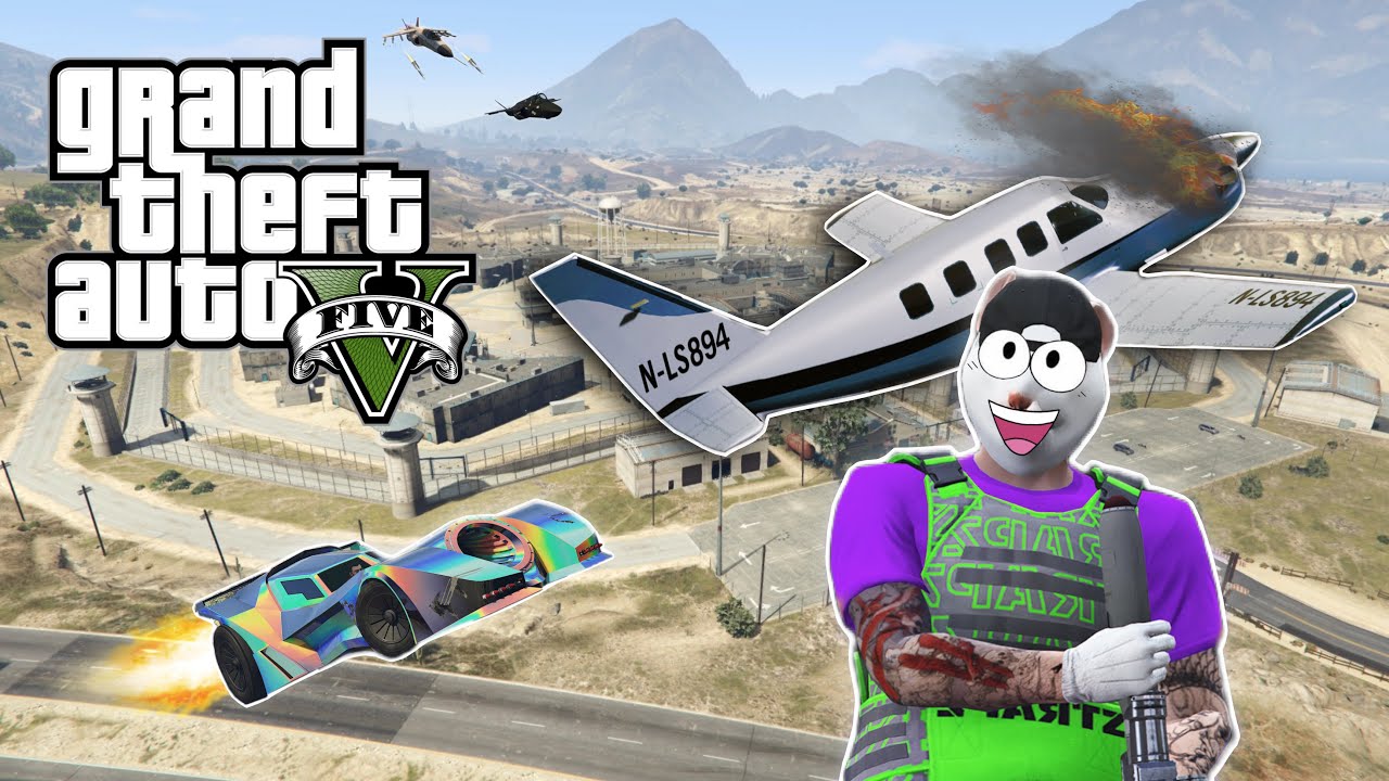 BREAKING DIDDLY OUT! Pt. 2 | GTA5 Online Funny Moments [Rocket Car, Prison Break Heist + More!]