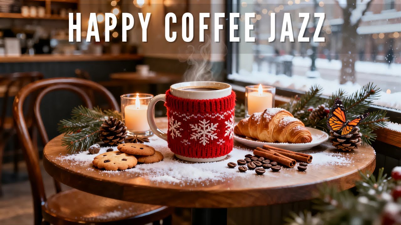 Gentle Winter Coffee Jazz ☕ Positive Bossa Nova & Smooth Jazz | Cozy Cafe Chill Music