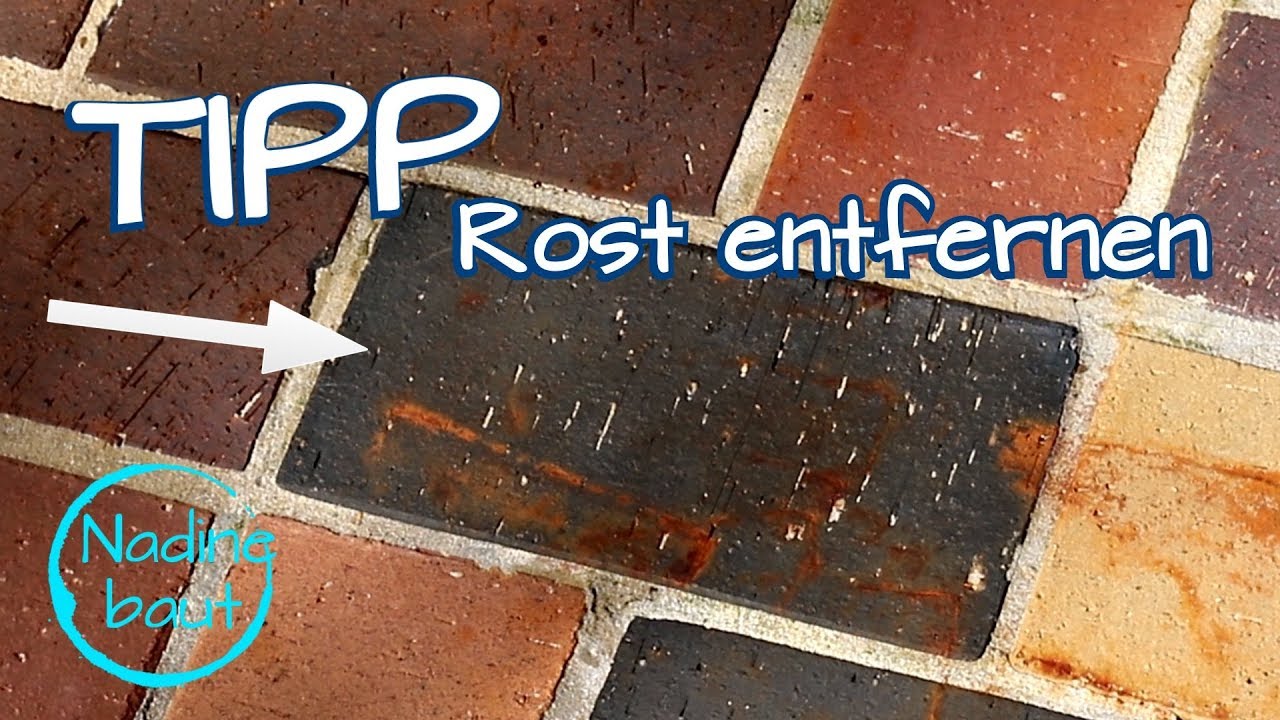 Rostflecken auf Stein entfernen