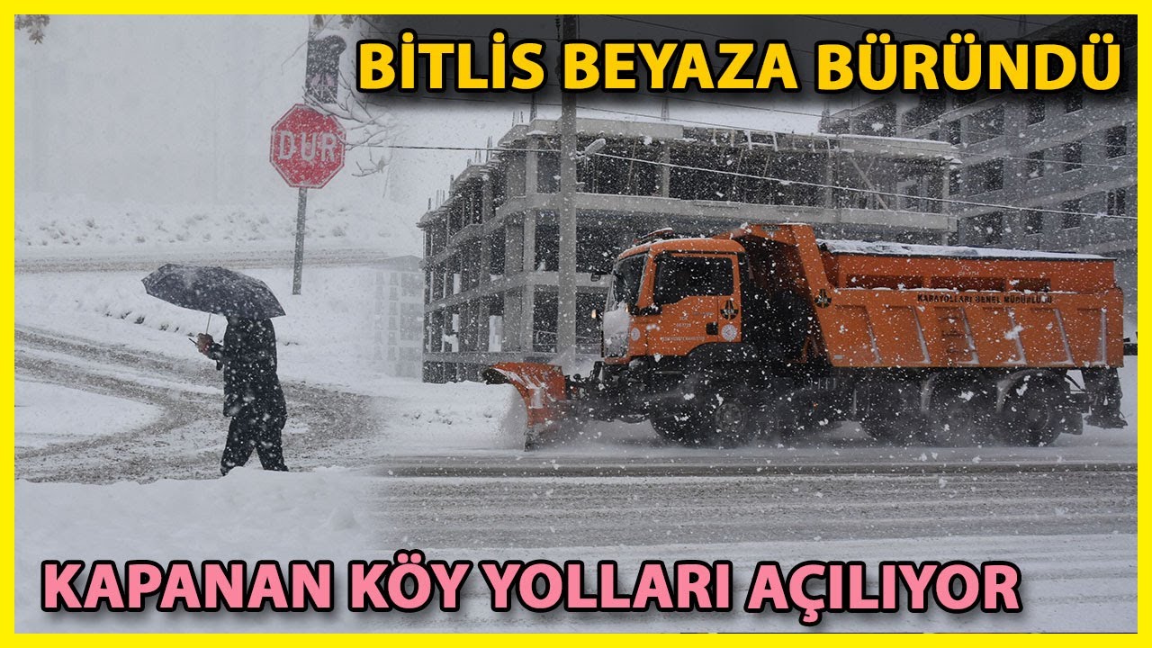Bitlis’te Kardan Kapanan 234 Yerleşim Yeri Yolu Açıldı