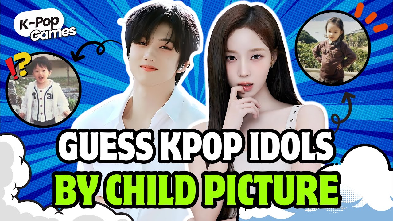 GUESS THE IDOLS BY THEIR CHILDHOOD PHOTO ! |KPOP GAMES 🎮 KPOP QUIZ 💙|