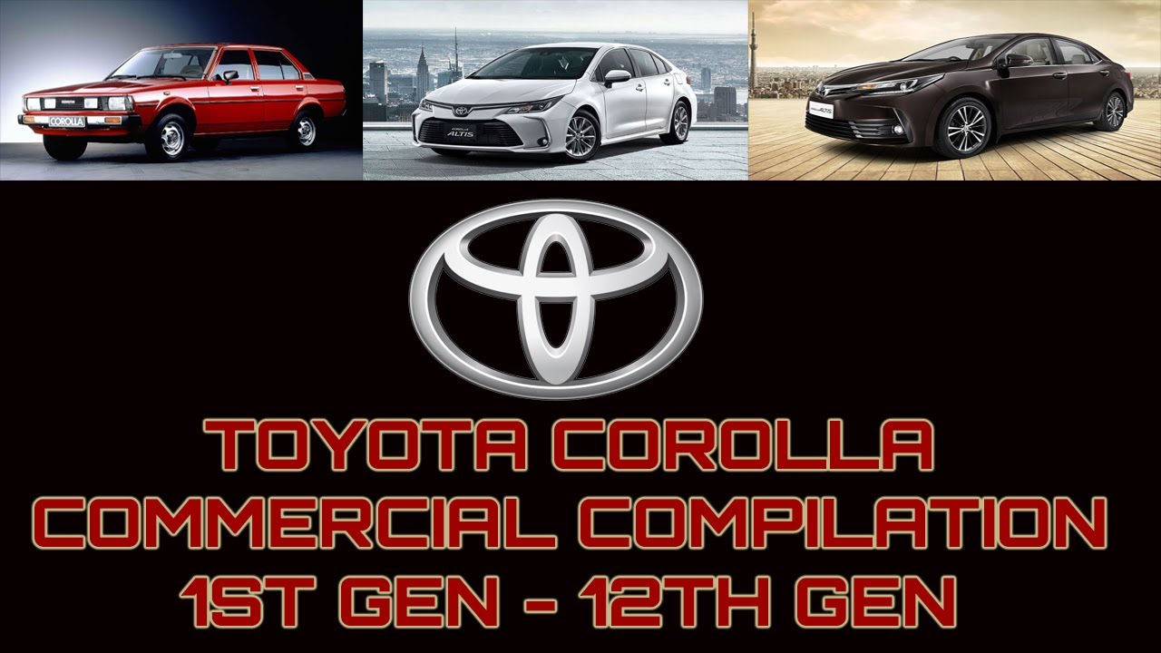 TOYOTA COROLLA OFFICIAL COMMERCIALS,ADVERTISEMENT COMPILATION| PROTUNERS PAKISTAN |1ST GEN -12TH GEN
