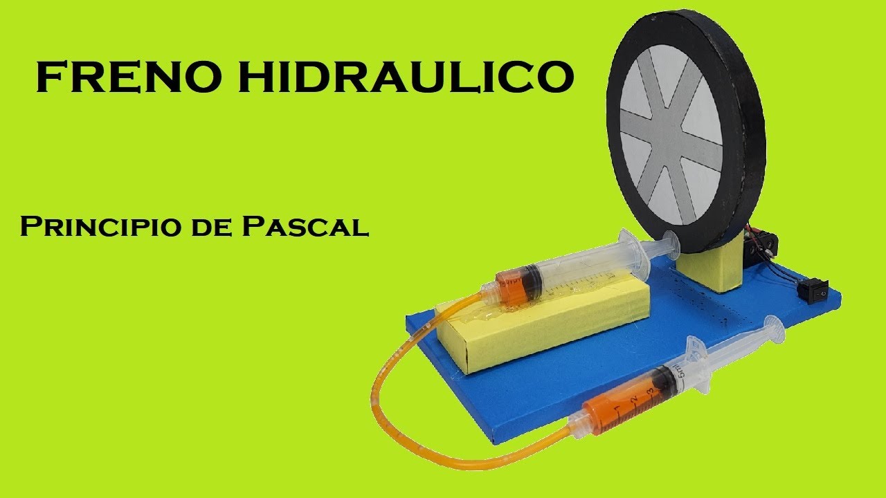 Como Hacer un Sistema de Freno Hidráulico (Principio de Pascal)