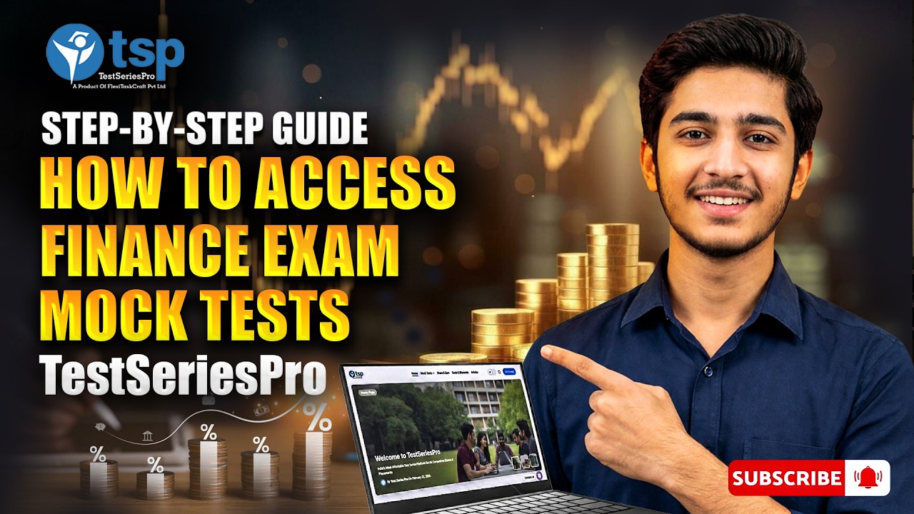 How to Access Finance Mock Tests in TestSeriesPro (Step-by-Step Guide)